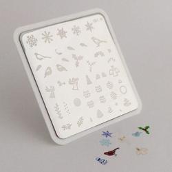 Angelic christmas wonderland (CjSC-09), Clear Jelly Stamper, stampingplade